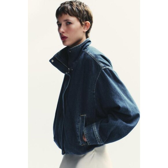 ZARA TRF DENIM JACKET - Picture 1 of 11